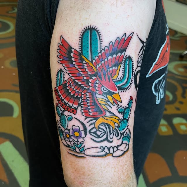 Tattoo by Darin Roth: A couple tattoos for Taylor, thanks for traveling to get tattooed again! DM to schedule 💀      @copperheadtattooparlor